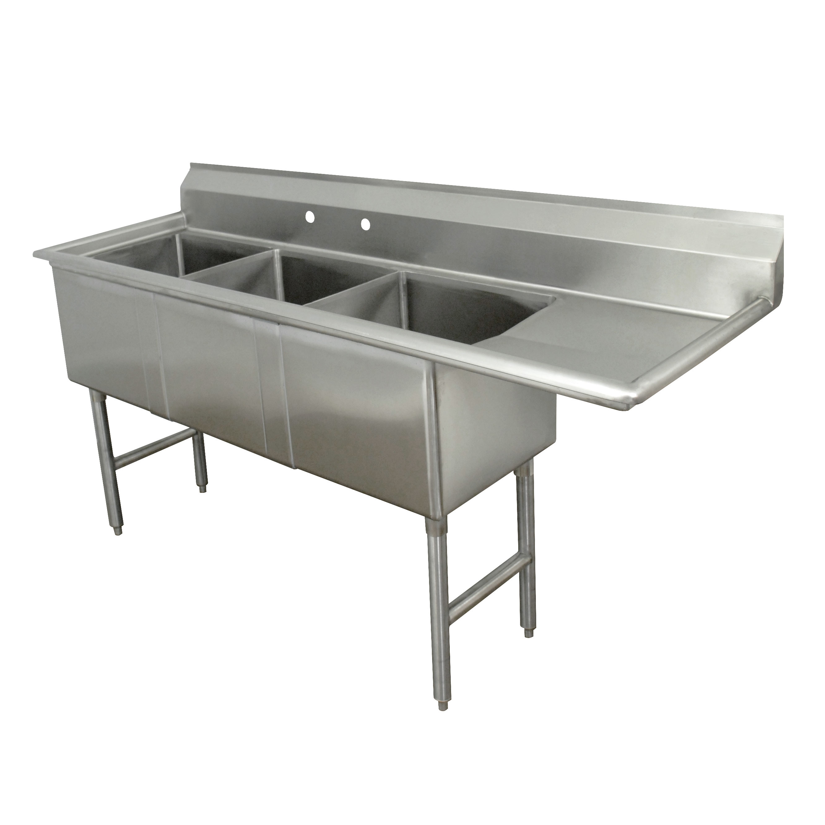 Advance Tabco, FC-3-2424-18R, Sink, (3) Three Compartment