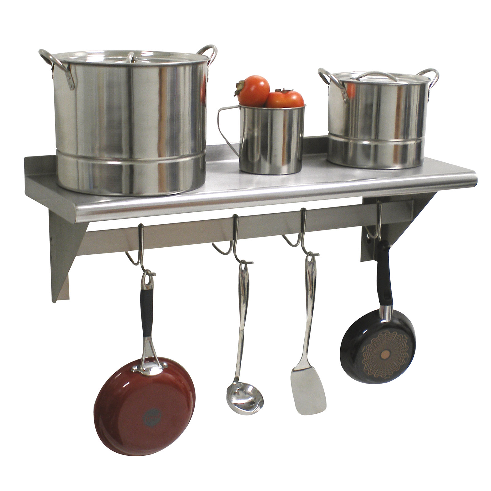 Advance Tabco, PS-12-48, Overshelf, Wall-Mounted With Pot Rack