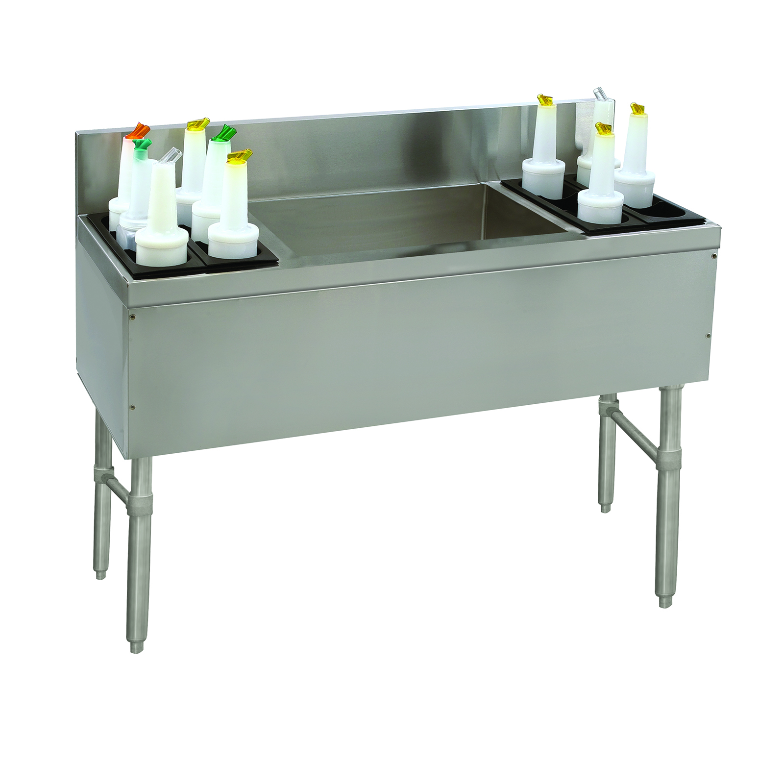 Advance Tabco, PRC-19-54LR-10, Underbar Ice Bin/Cocktail Station, Bottle Well Bin, 54" W, 36" H