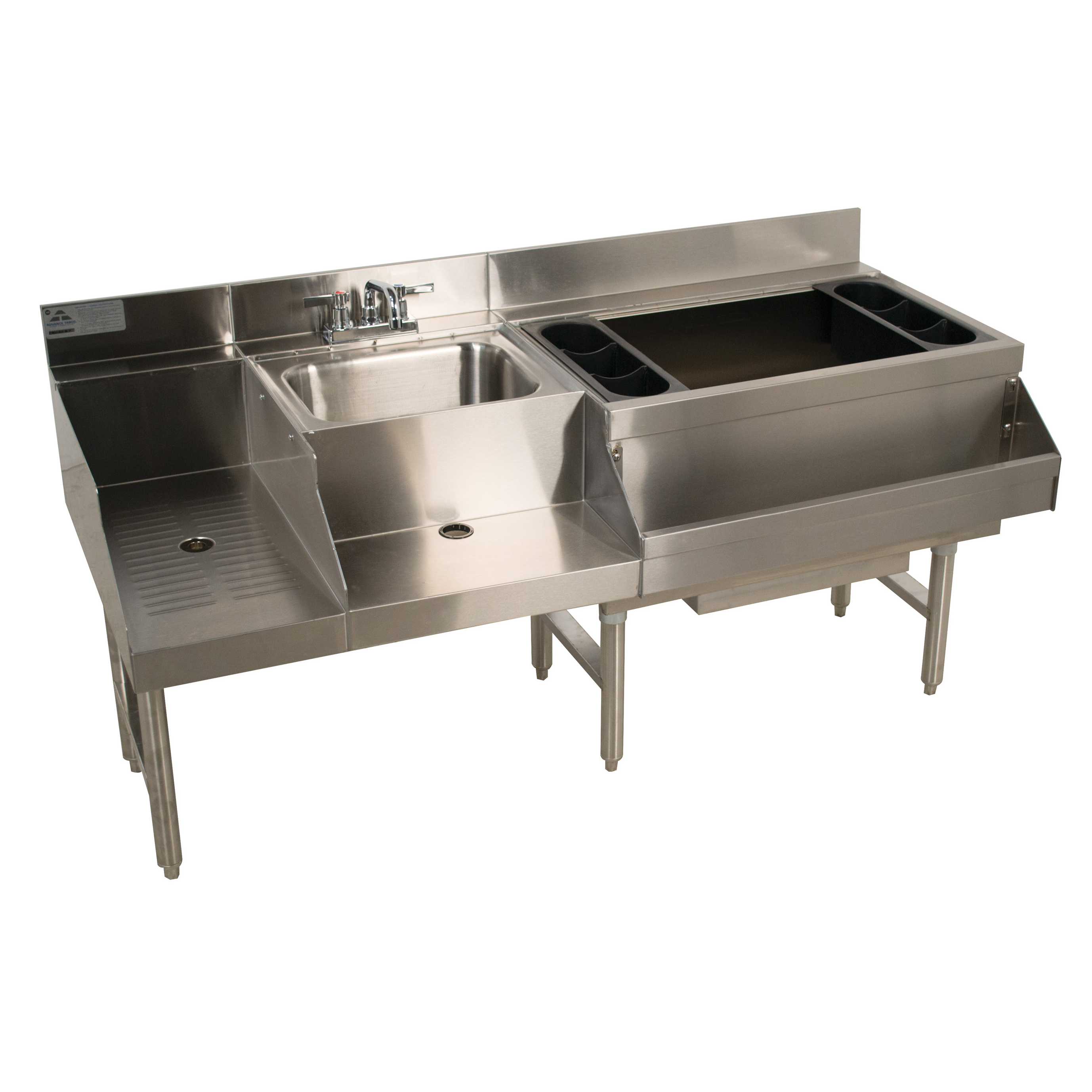 Advance Tabco, CRU-60R, Underbar Ice Bin/Cocktail Station, Blender Station, 98 Lbs. Capacity, 60" W, 33" H