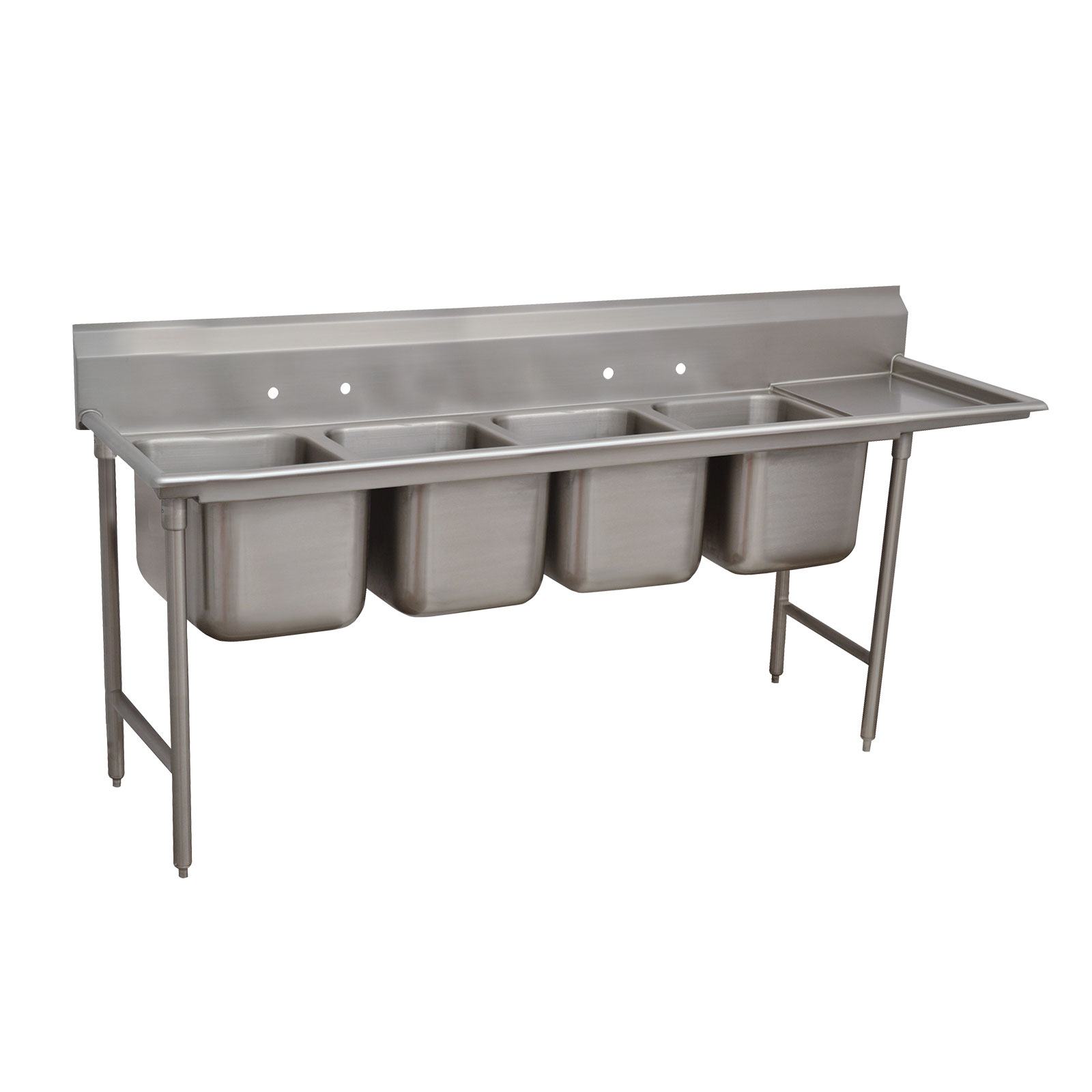 Advance Tabco, 9-24-80-36R, Sink, (4) Four Compartment