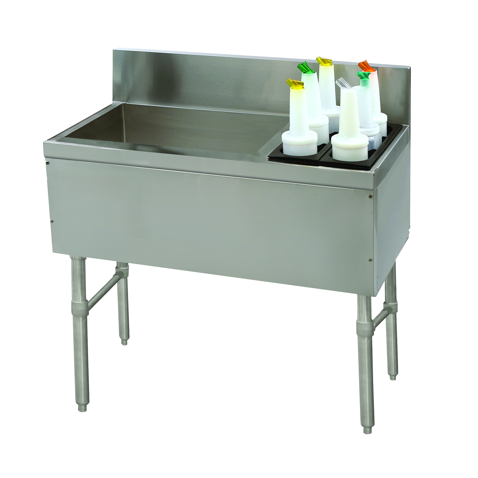 Advance Tabco, PRC-19-36L-10, Underbar Ice Bin/Cocktail Station, Bottle Well Bin