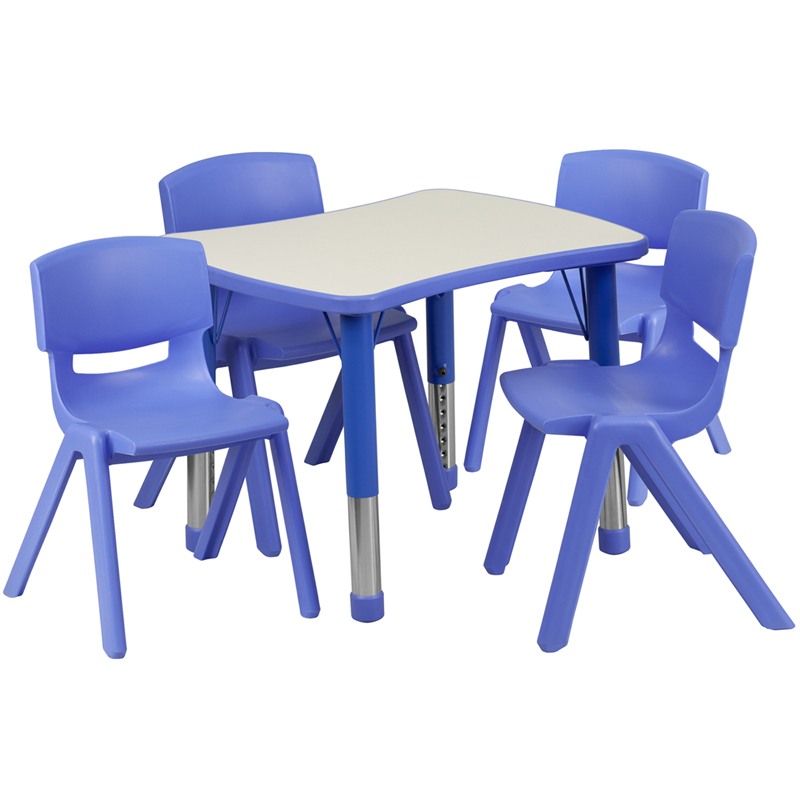 Alamont Furniture, ALA-ZVZD-20704, Rectangular Activity Table Set