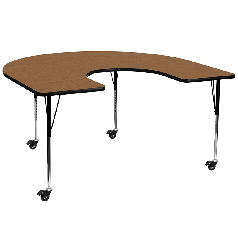 Alamont Furniture, ALA-YVB7-21359, Horseshoe Activity Tables with Casters