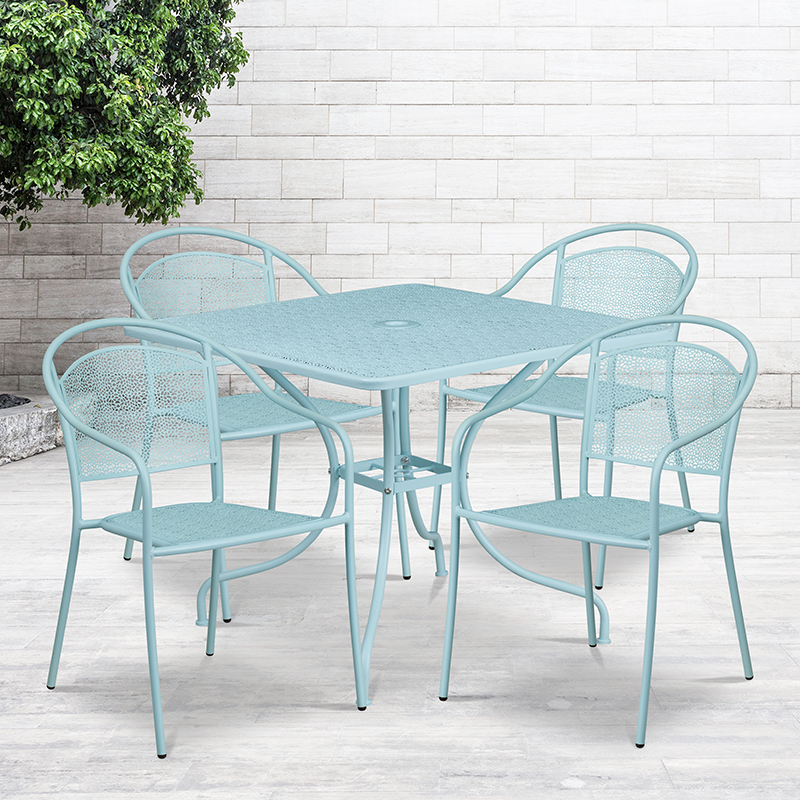 Alamont Furniture, ALA-DP46-194001, Metal Patio Table and Chair Sets