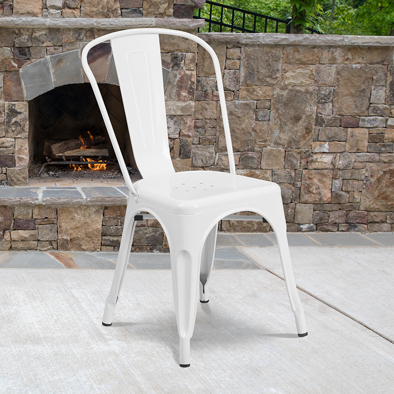 Alamont Furniture, ALA-DI42-22453, Metal Colorful Restaurant Chairs