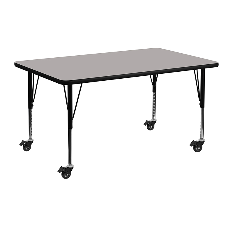 Alamont Furniture, ALA-YVB3-21018, Rectangular Activity Tables with Casters