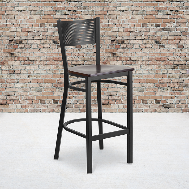Alamont Furniture, ALA-YVEH-160067, Metal Restaurant Barstools