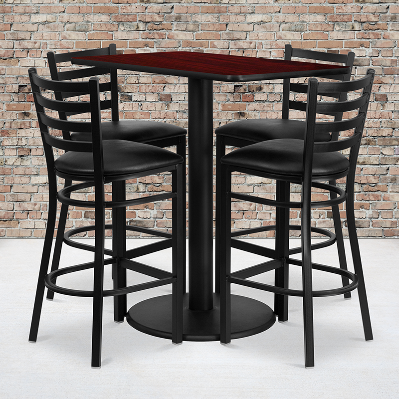 Alamont Furniture, ALA-STSC2-9145, Laminate Restaurant Bar Table and Stool Sets