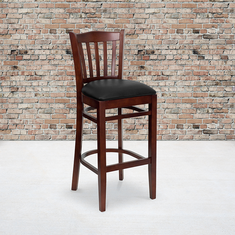 Alamont Furniture, ALA-YVEH-2117, Wood Restaurant Barstools