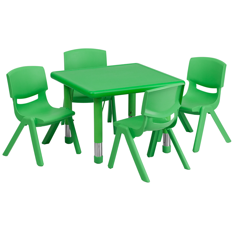 Alamont Furniture, ALA-ZVZD-9233, Square Activity Table Set