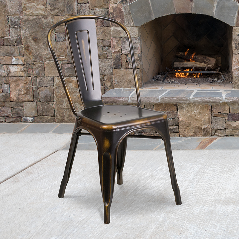 Alamont Furniture, ALA-FU46-157704, Metal Colorful Restaurant Chairs