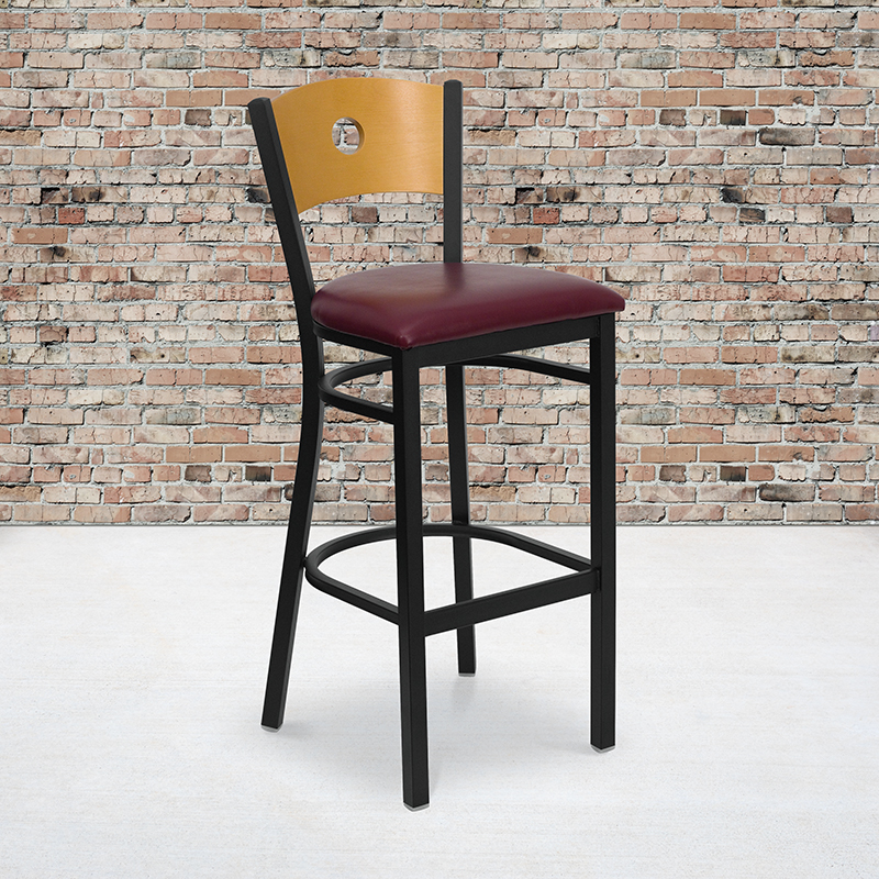 Alamont Furniture, ALA-YVEH-2375, Metal Restaurant Barstools