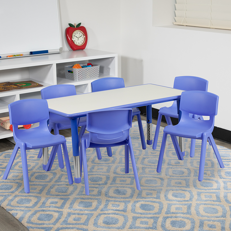 Alamont Furniture, ALA-ZVZD-20692, Rectangular Activity Table Set