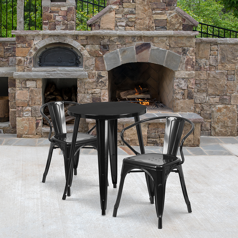 Alamont Furniture, ALA-DI62-194584, Metal Colorful Table and Chair Sets