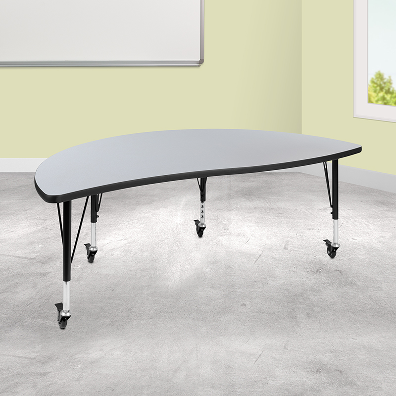 Alamont Furniture, ALA-YVTG-448365, Collaborative Half Circle Activity Tables