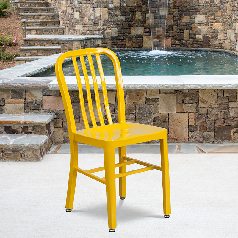 Alamont Furniture, ALA-DI72-172799, Metal Colorful Restaurant Chairs