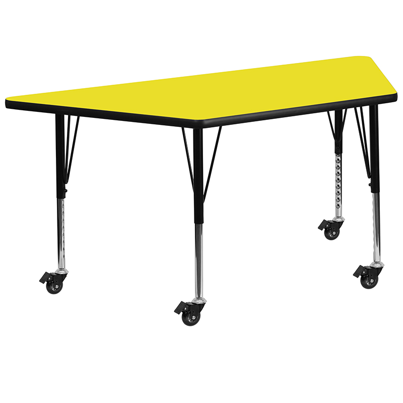 Alamont Furniture, ALA-YVB3-21162, Trapezoid Activity Tables with Casters