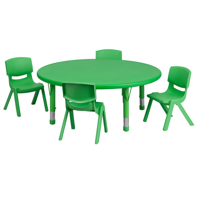 Alamont Furniture, ALA-ZVZD-9251, Round Activity Table Set