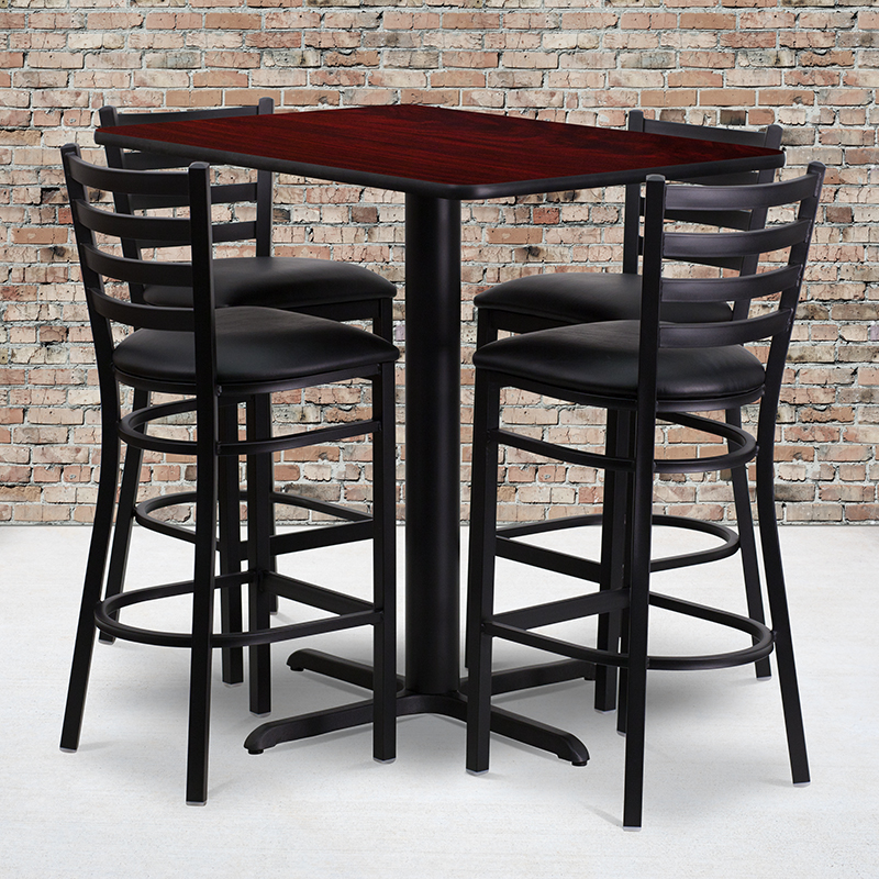 Alamont Furniture, ALA-IECG2-7766, Laminate Restaurant Bar Table and Stool Sets