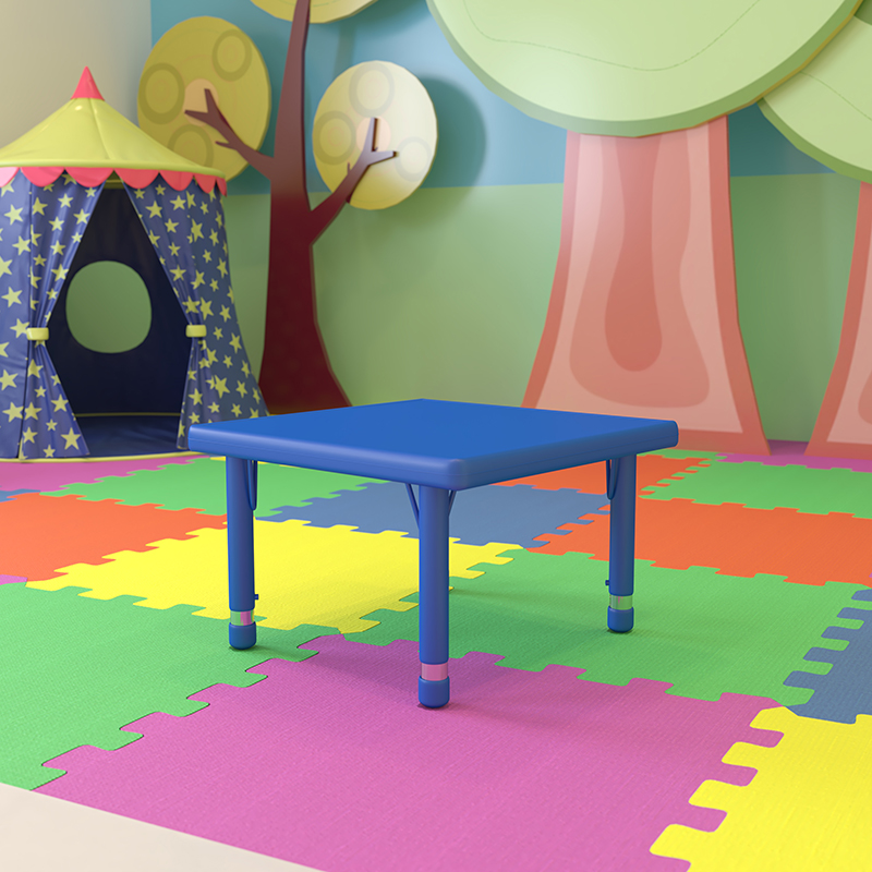 Alamont Furniture, ALA-ZVZD-5004, Square Colorful Activity Tables