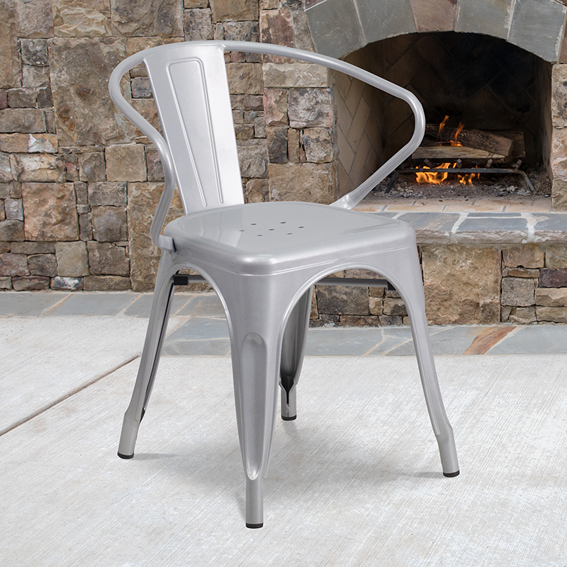 Alamont Furniture, ALA-DI42-22460, Metal Colorful Restaurant Chairs