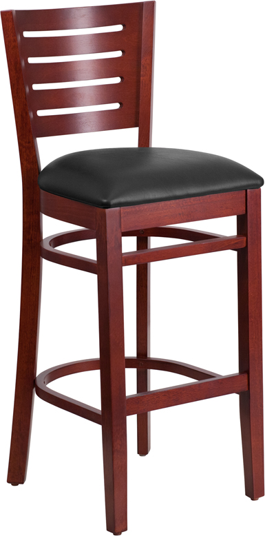 Alamont Furniture, ALA-YVEH-21651, Wood Restaurant Barstools