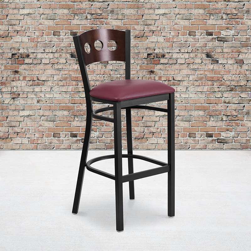 Alamont Furniture, ALA-YVEH-21679, Metal Restaurant Barstools