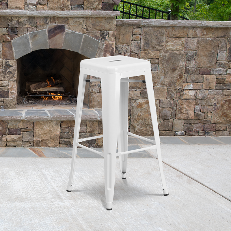 Alamont Furniture, ALA-DI42-22502, Metal Colorful Restaurant Barstools
