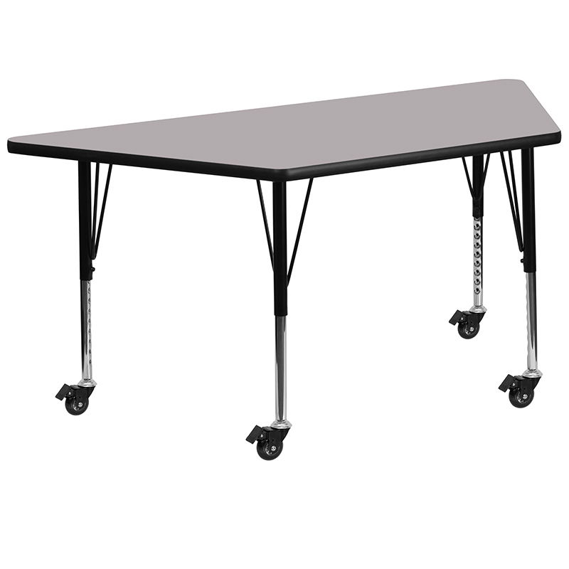 Alamont Furniture, ALA-YVB4-21213, Trapezoid Activity Tables with Casters