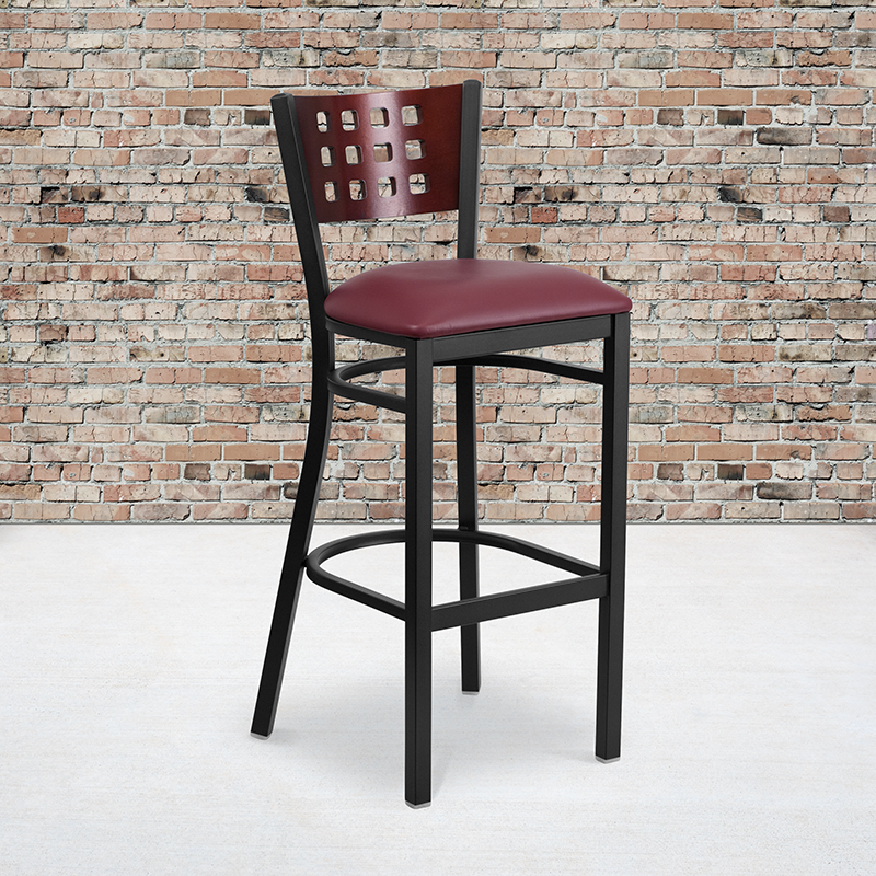 Alamont Furniture, ALA-YVEH-21687, Metal Restaurant Barstools