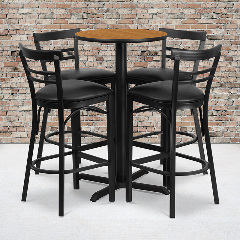 Alamont Furniture, ALA-IECG2-7783, Laminate Restaurant Bar Table and Stool Sets