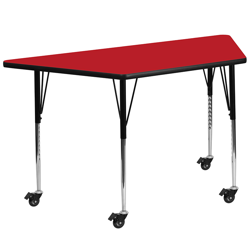 Alamont Furniture, ALA-YVB3-21159, Trapezoid Activity Tables with Casters