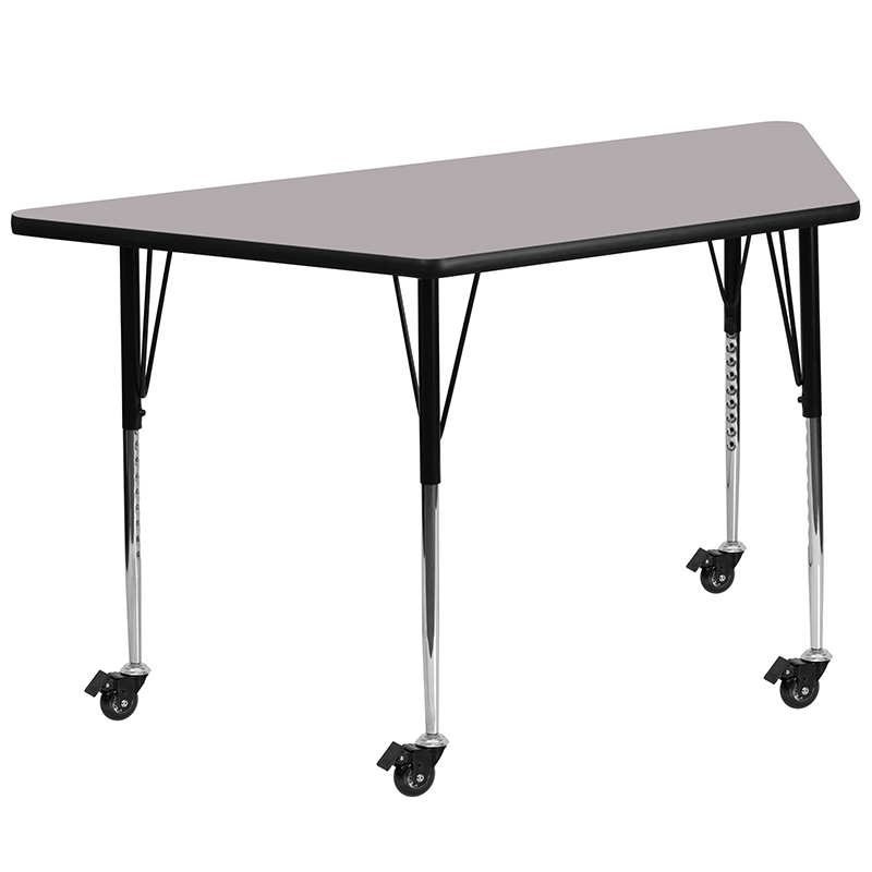 Alamont Furniture, ALA-YVB4-21212, Trapezoid Activity Tables with Casters
