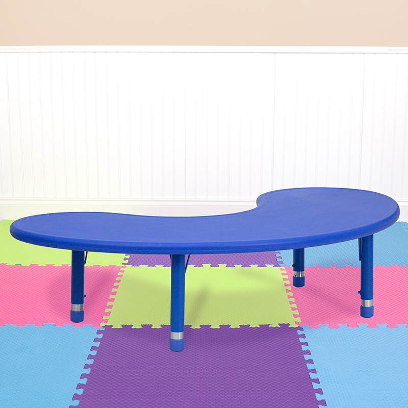 Alamont Furniture, ALA-ZVZD-5010, Half-Moon Colorful Activity Tables