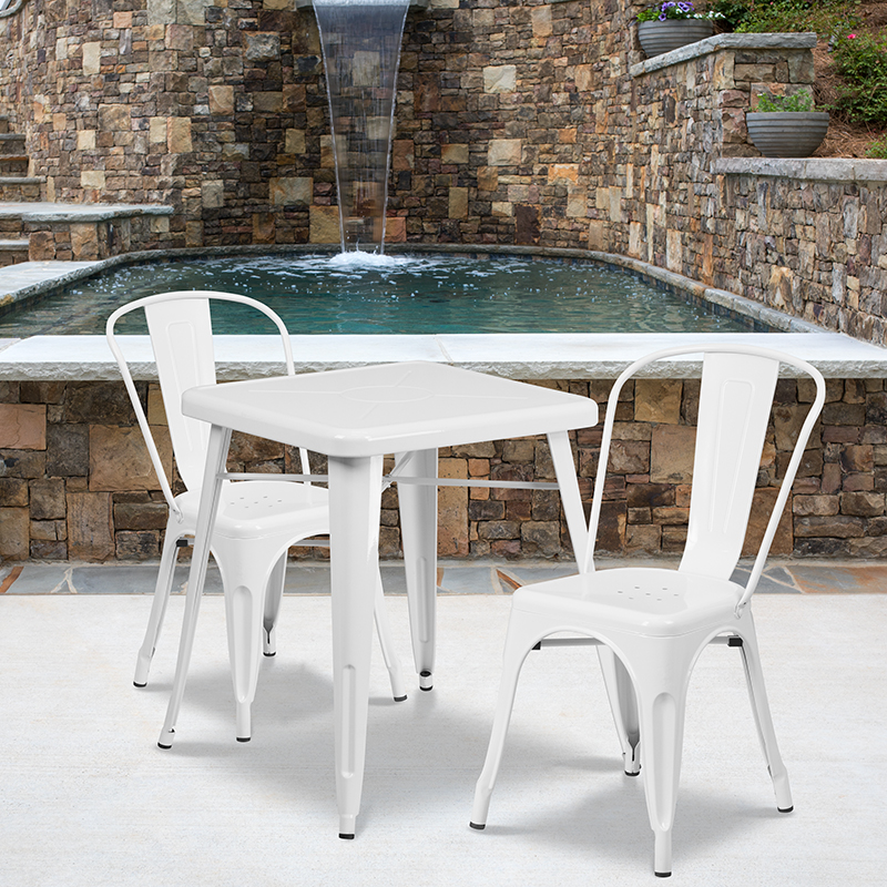 Alamont Furniture, ALA-DI42-159787, Metal Colorful Table and Chair Sets