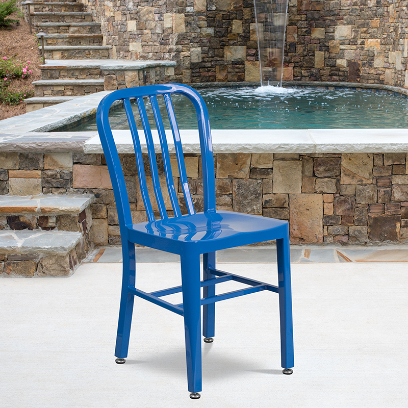 Alamont Furniture, ALA-DI72-172797, Metal Colorful Restaurant Chairs