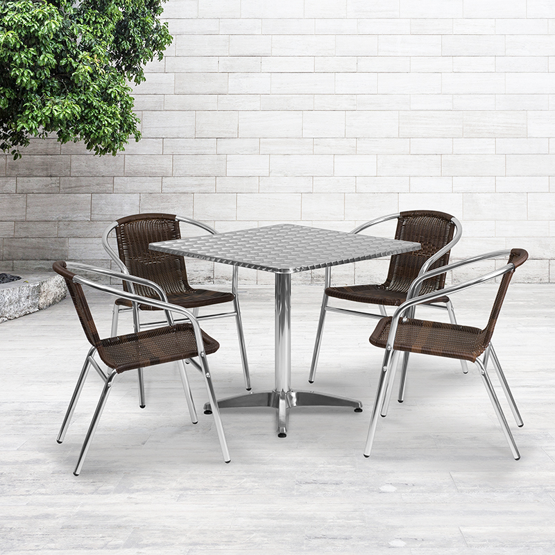 Alamont Furniture, ALA-UMIB-138395, Aluminum Patio Table and Chair Sets