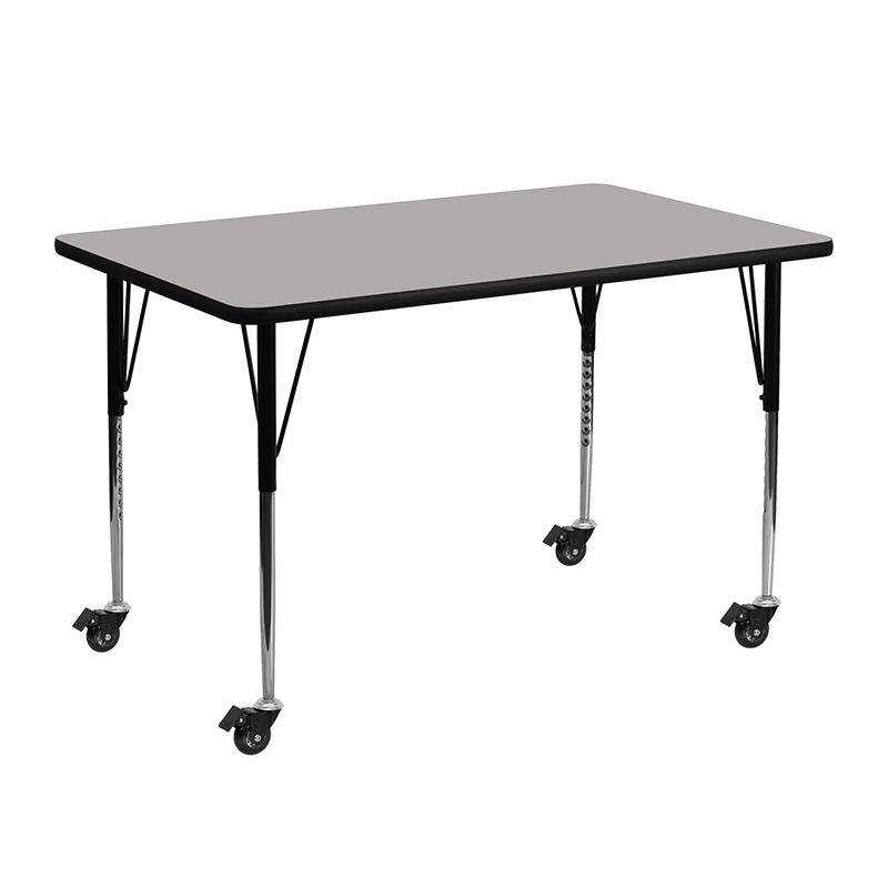 Alamont Furniture, ALA-YVB3-21017, Rectangular Activity Tables with Casters