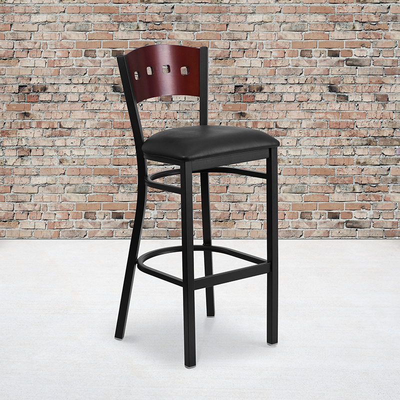 Alamont Furniture, ALA-YVEH-21682, Metal Restaurant Barstools
