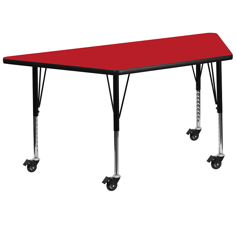 Alamont Furniture, ALA-YVB3-21160, Trapezoid Activity Tables with Casters