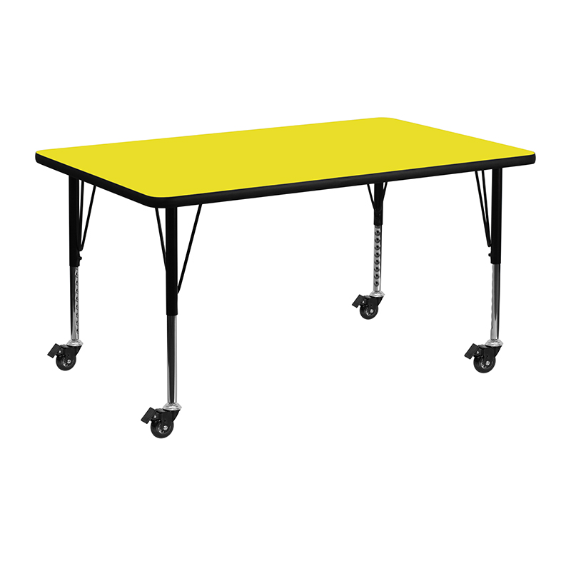 Alamont Furniture, ALA-YVB3-21152, Rectangular Activity Tables with Casters