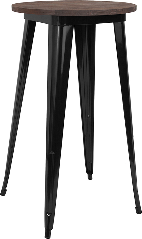 Alamont Furniture, ALA-DI62-239607, Metal/Wood Colorful Restaurant Tables