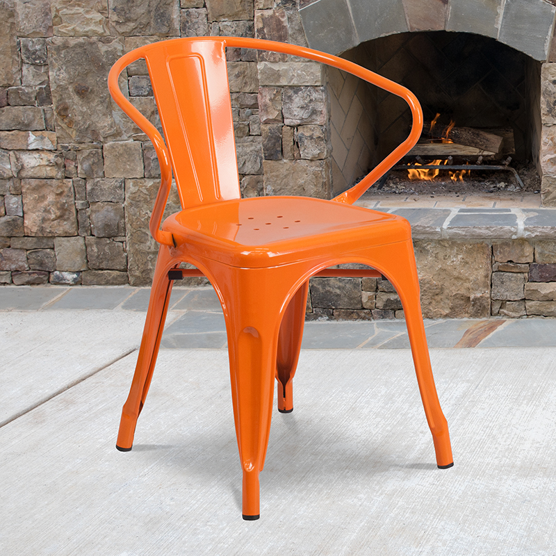 Alamont Furniture, ALA-DI42-22459, Metal Colorful Restaurant Chairs