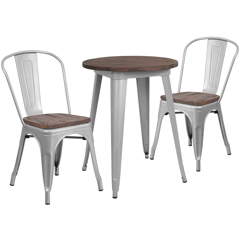 Alamont Furniture, ALA-DIXE-243617, Metal/Wood Colorful Table and Chair Sets