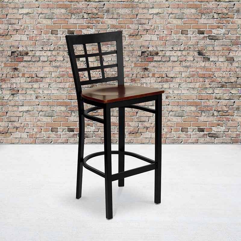 Alamont Furniture, ALA-YVEH-2073, Metal Restaurant Barstools