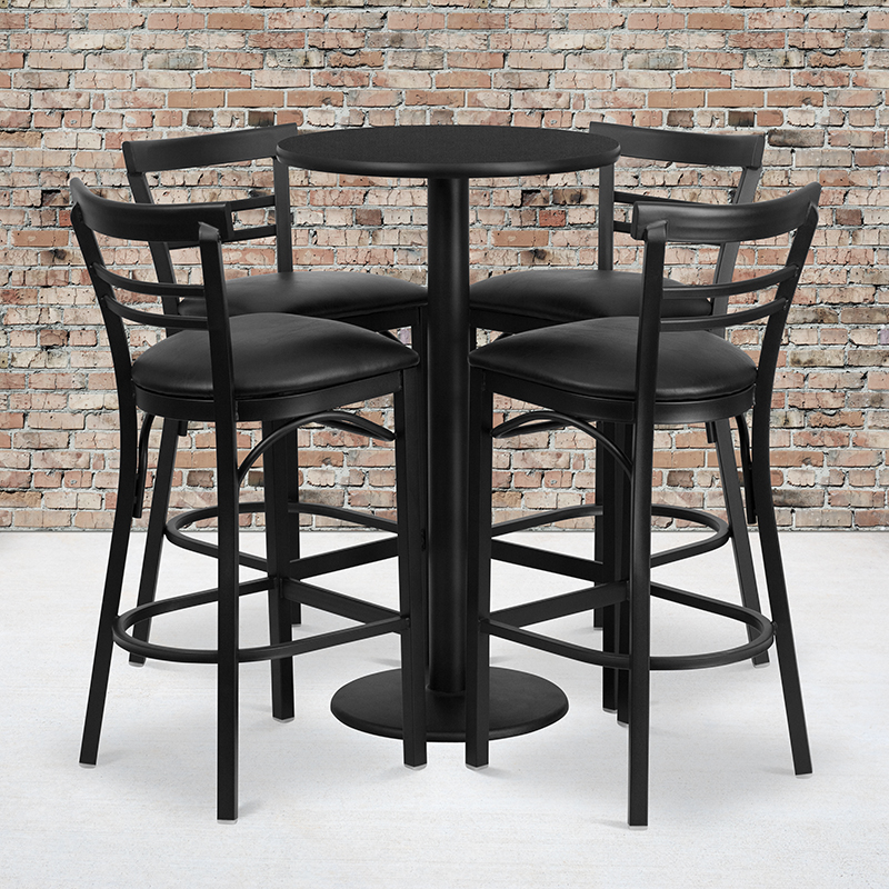 Alamont Furniture, ALA-STSC2-9160, Laminate Restaurant Bar Table and Stool Sets