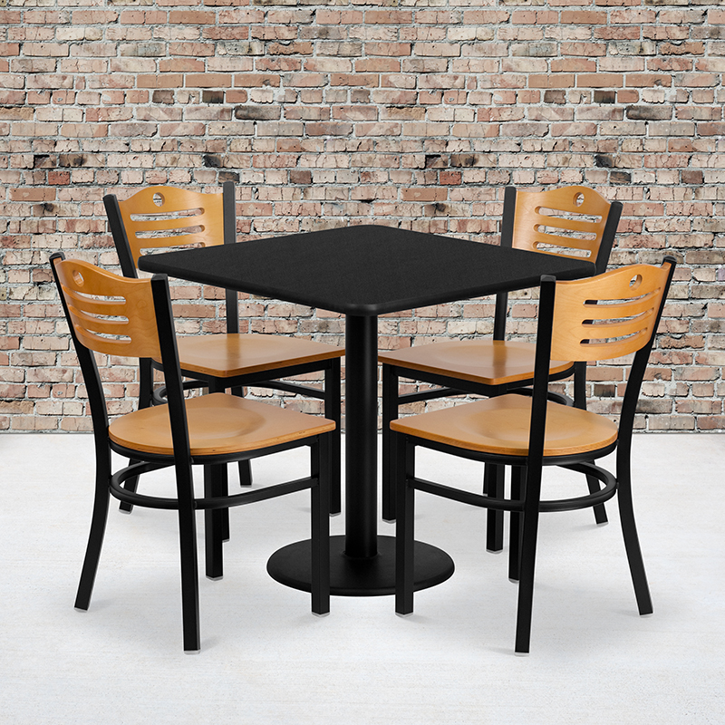 Alamont Furniture, ALA-NE11-9177, Laminate Restaurant Table and Chair Sets