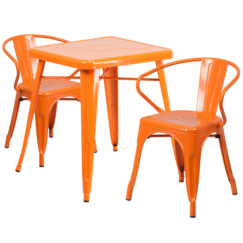 Alamont Furniture, ALA-DI42-159797, Metal Colorful Table and Chair Sets