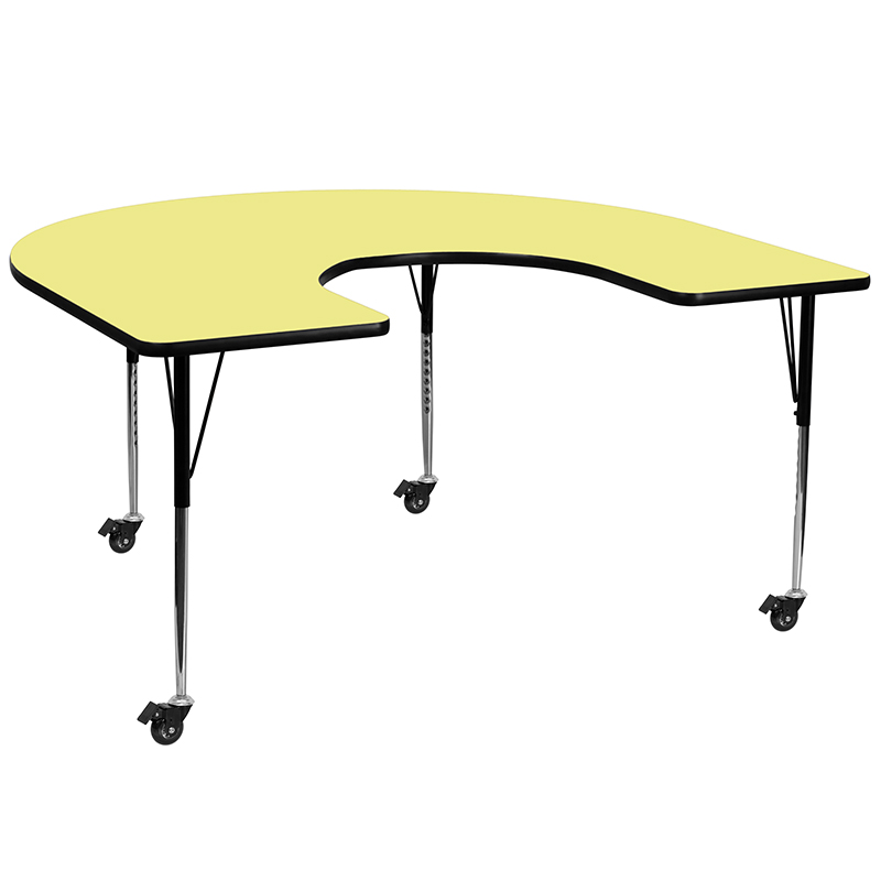Alamont Furniture, ALA-YVB7-21363, Horseshoe Activity Tables with Casters